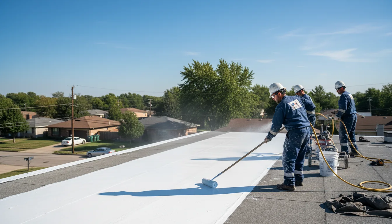 Commercial roof coating in Cedar, IA near me